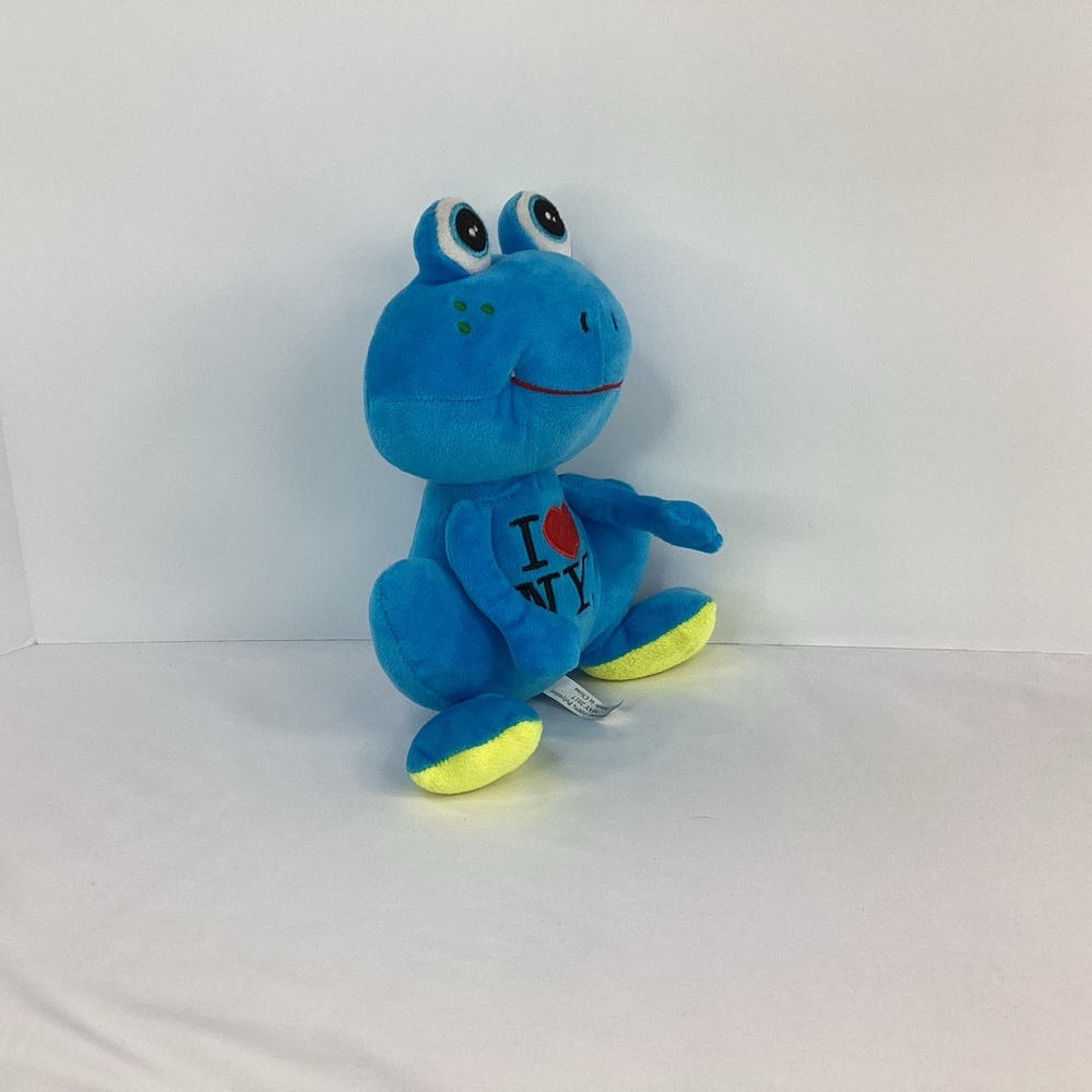 I ❤️ Love New York Blue Frog Plush New York State Department Of Economics Small - Picture 3 of 9